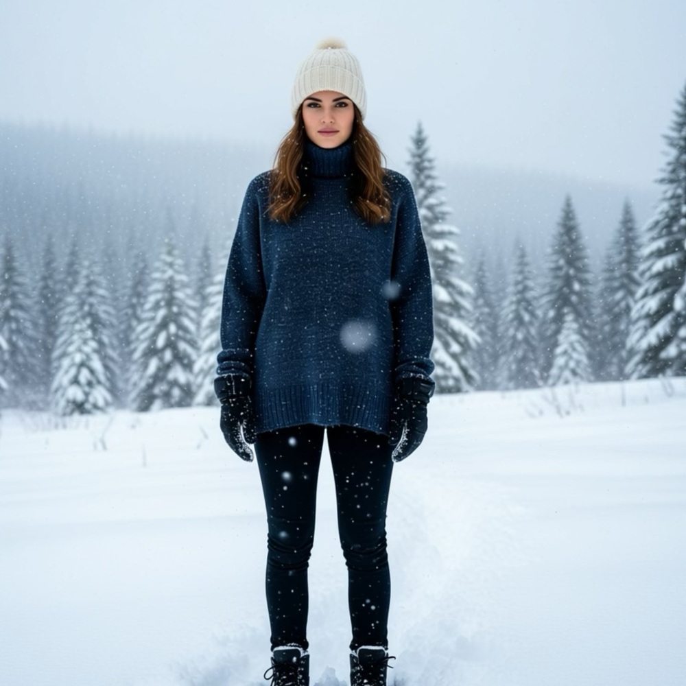 BANANA REPUBLIC BLUE KNIT SWEATER, MEDIUM